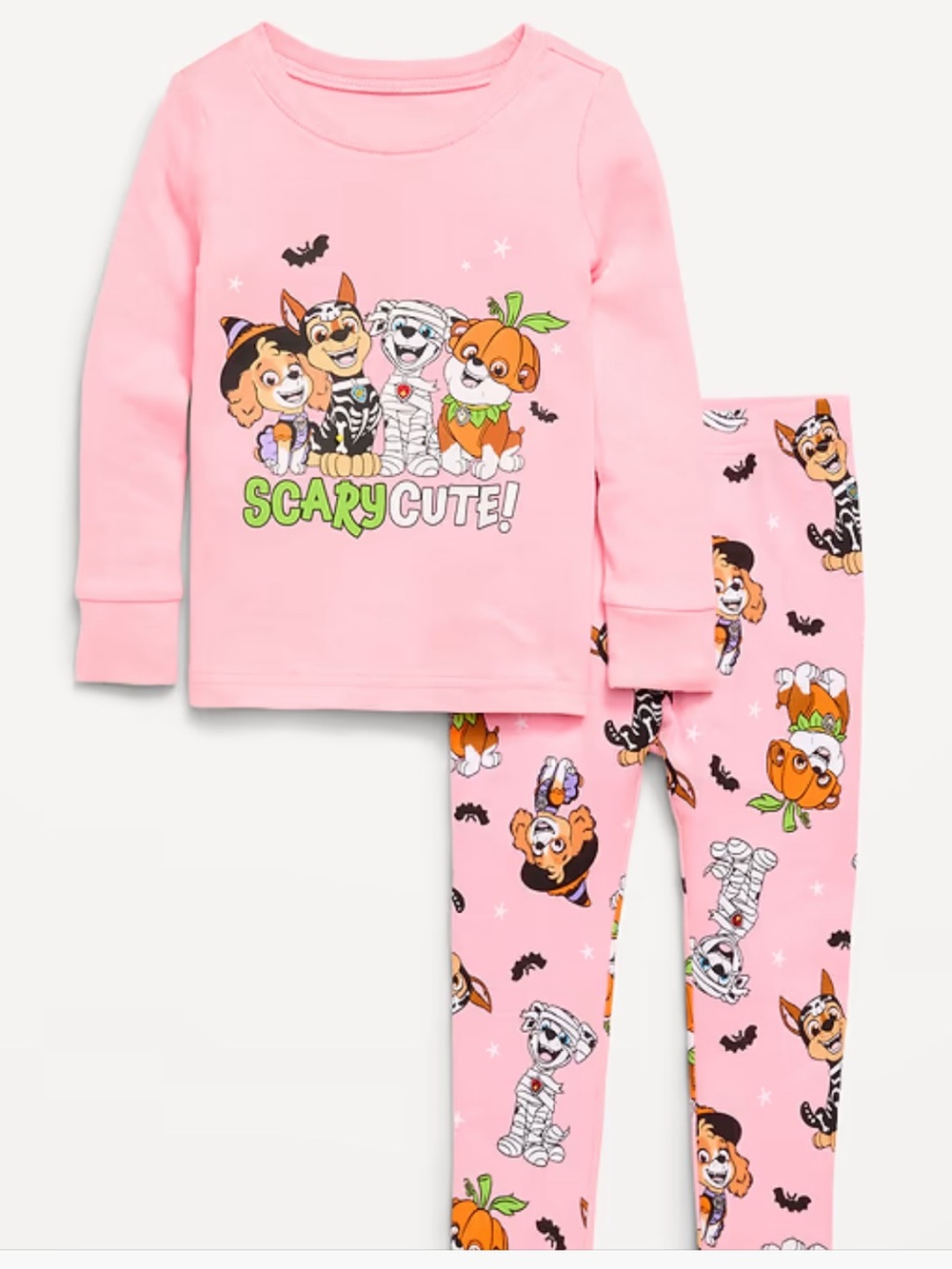 Old Navy Pink Paw Patrol 'Scary Cute' Halloween Pajama Set